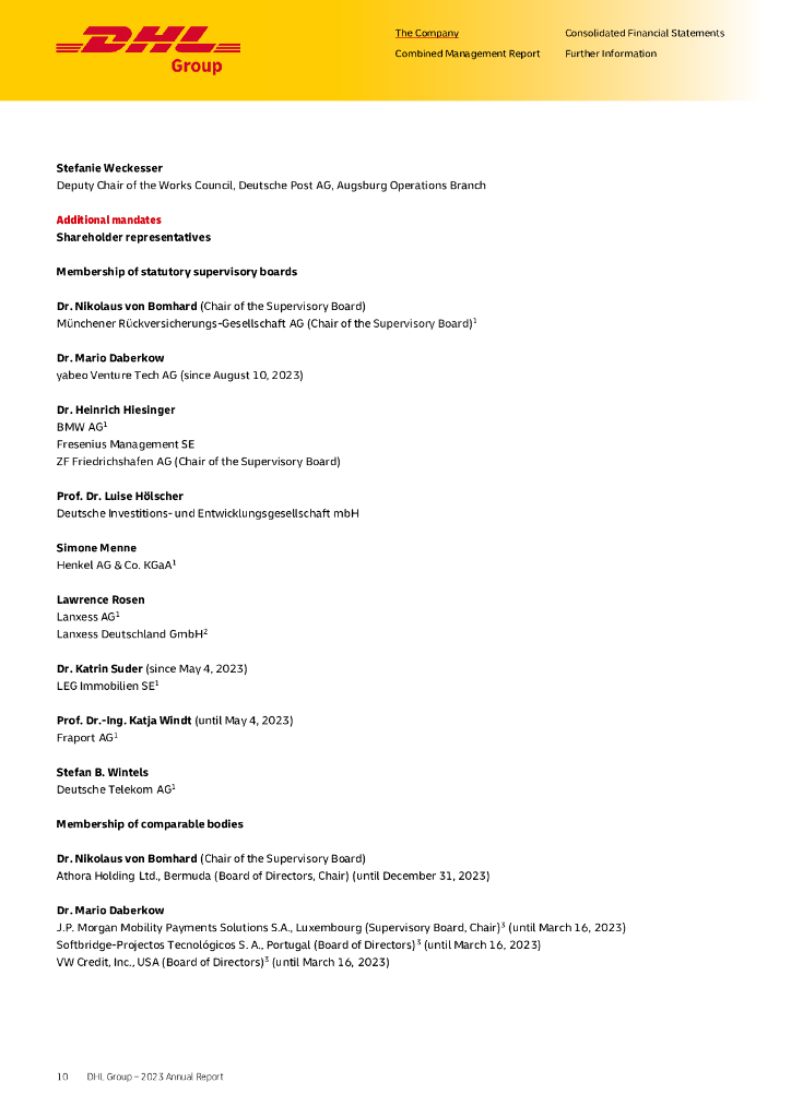 德国邮政敦豪集团（DEUTSCHE POST DHL GROUP）2023年年度报告（英文版）_第10页