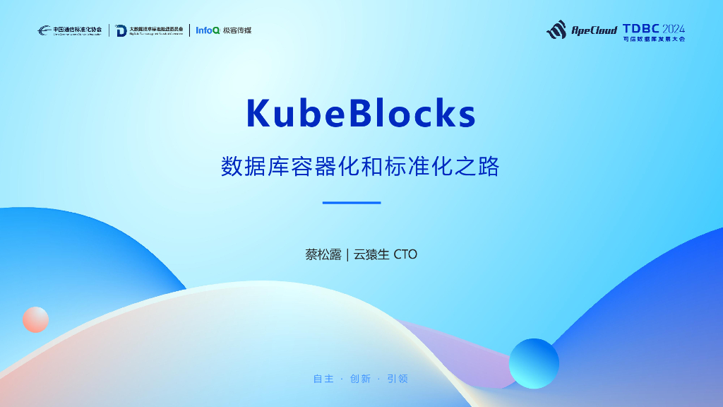 云猿生（蔡松露）：kubeblocks-数据库容器化和标准化之路