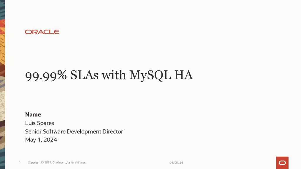 MySQL：使用MySQL HA的99.99%SLA（英文版）