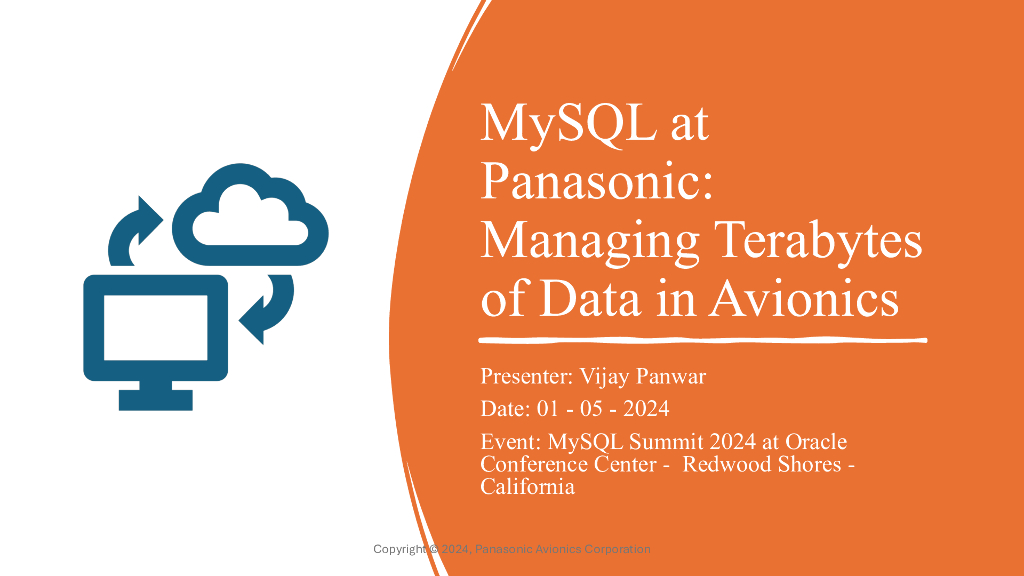 MySQL：松下的MySQL-处理航空电子设备中TB级的数据（英文版）