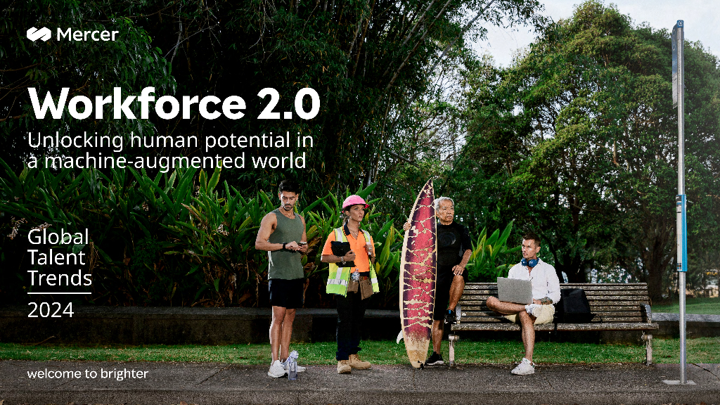 Mercer美世咨询：员工队伍2.0 在机器增强的世界中释放员工潜力-2024全球人才趋势报告（英文版） 海报