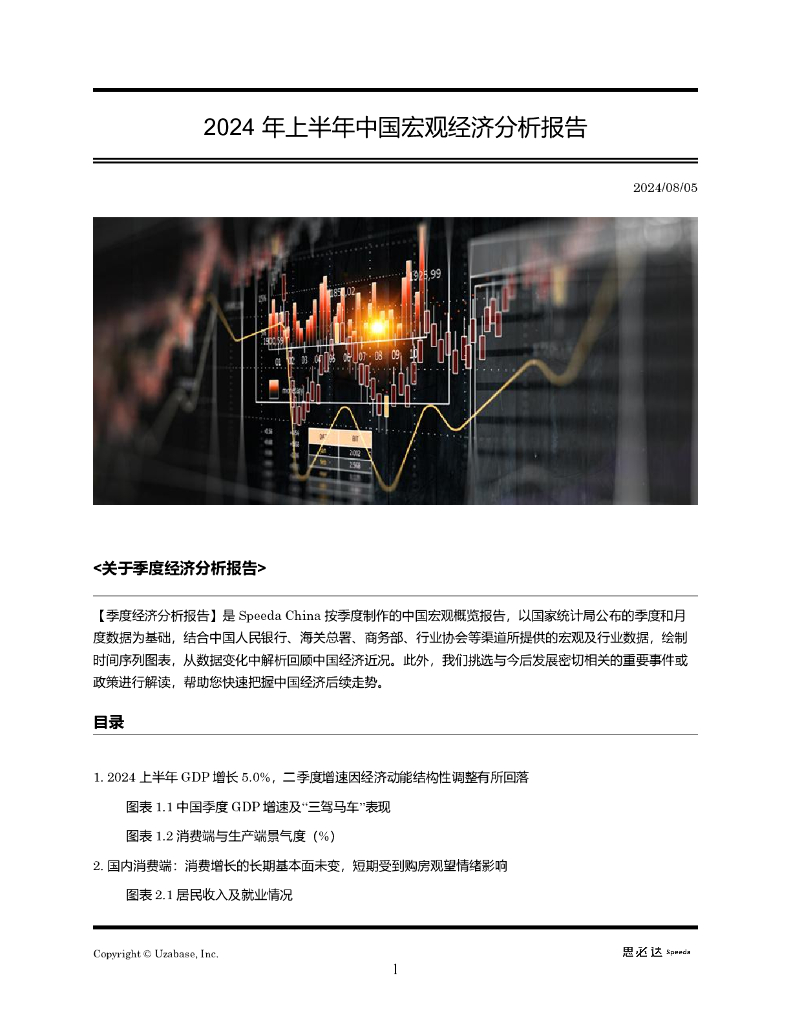 思必达：2024年上半年中国宏观经济分析报告