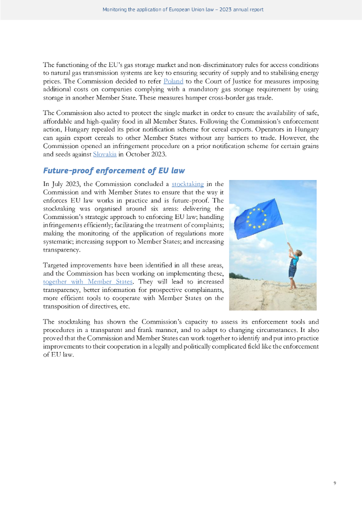 欧盟委员会：2023年欧盟法律实施监督年度报告（英文版）_第10页