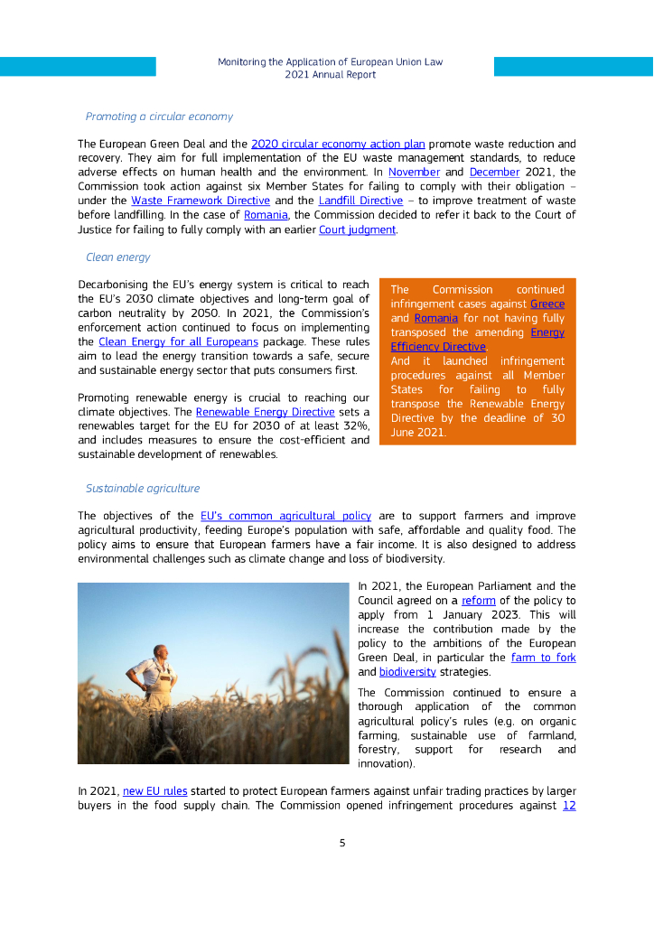 欧盟委员会：2021年欧盟法律实施监督年度报告（英文版）_第6页