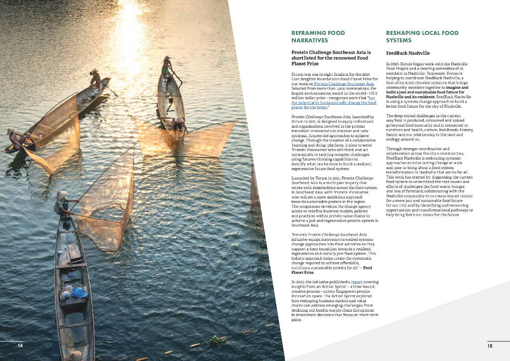 Forum for the Future：2023年度报告和财务报表（英文版）_第8页