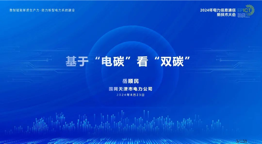 天津国网（岳顺民）：2024基于“电碳”看“双碳”报告