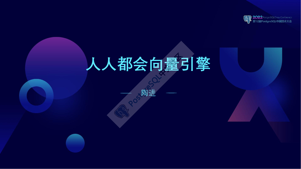 陶进：人人都会向量引擎