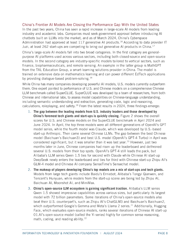 ITIF：2024年中国在人工智能领域有多创新报告（英文版）_第8页
