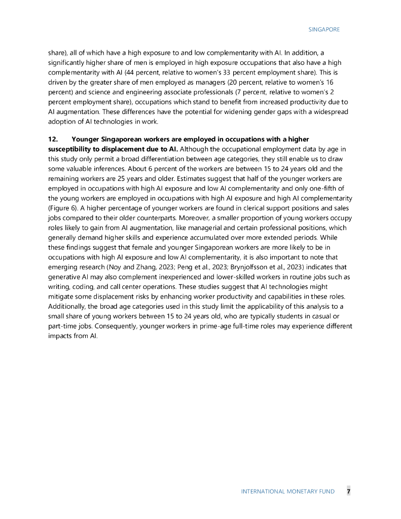 国际货币基金组织：2024年人工智能对新加坡劳动力市场的影响报告：新加坡（英文版）_第10页