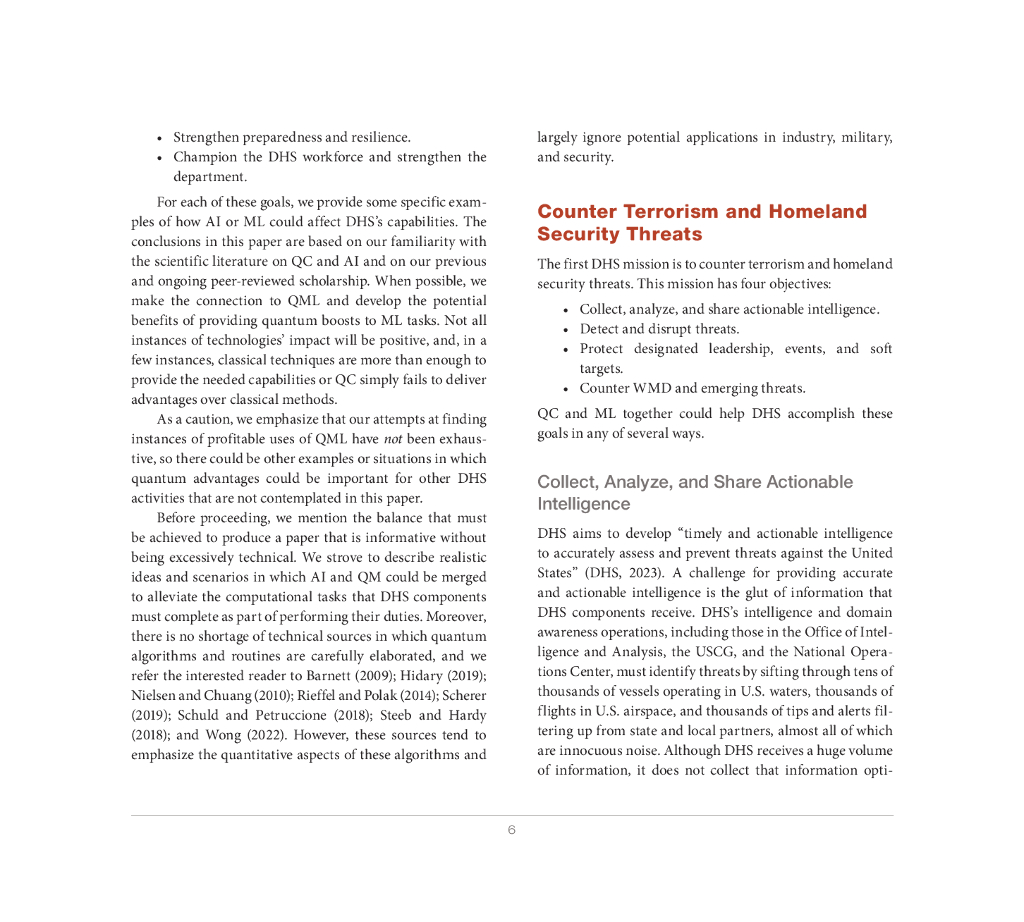 Rand兰德：2024年利用人工智能和量子计算增强美国国土安全部的任务能力报告（英文版）_第6页