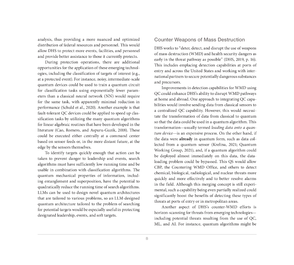 Rand兰德：2024年利用人工智能和量子计算增强美国国土安全部的任务能力报告（英文版）_第8页