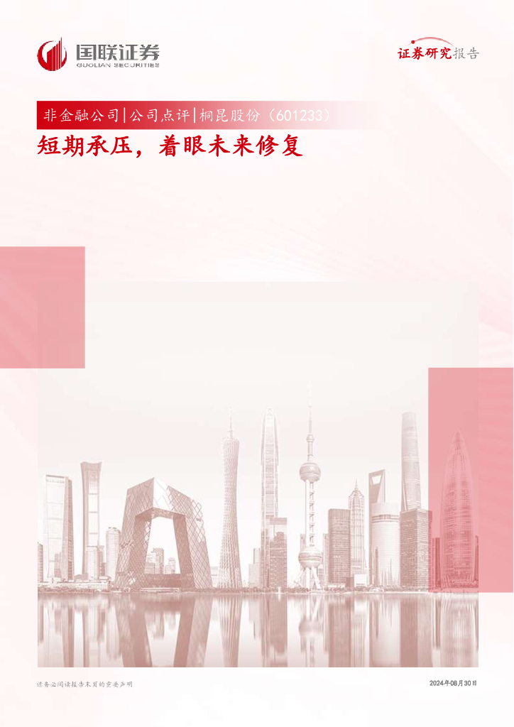 国联证券：桐昆股份（601233）-短期承压，着眼未来修复