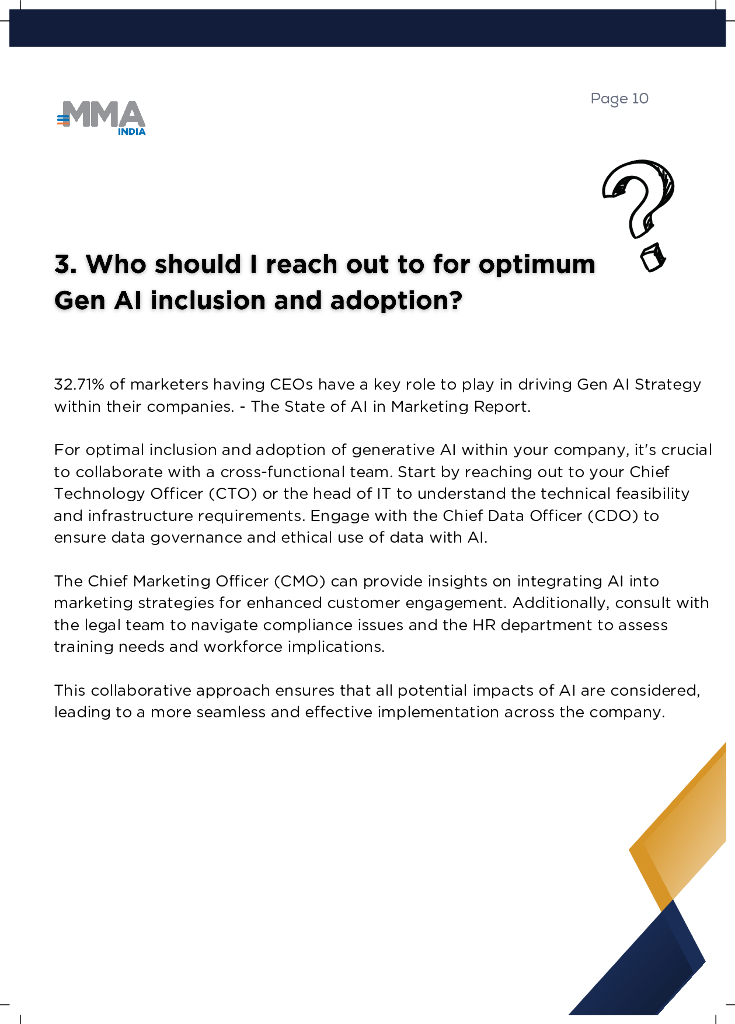 MMA：2024年推动生成式人工智能（Gen AI）的发现和采用：十问十答（英文版）_第10页