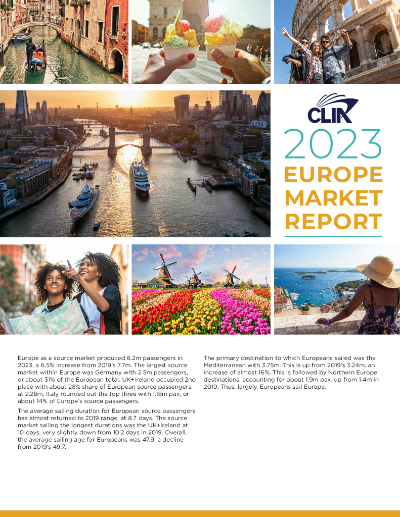 国际邮轮协会（CLIA）：2023年度欧洲邮轮市场报告（英文版）