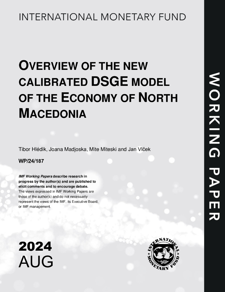 国际货币基金组织：北马其顿经济新校准DSGE模型概述（英文版）