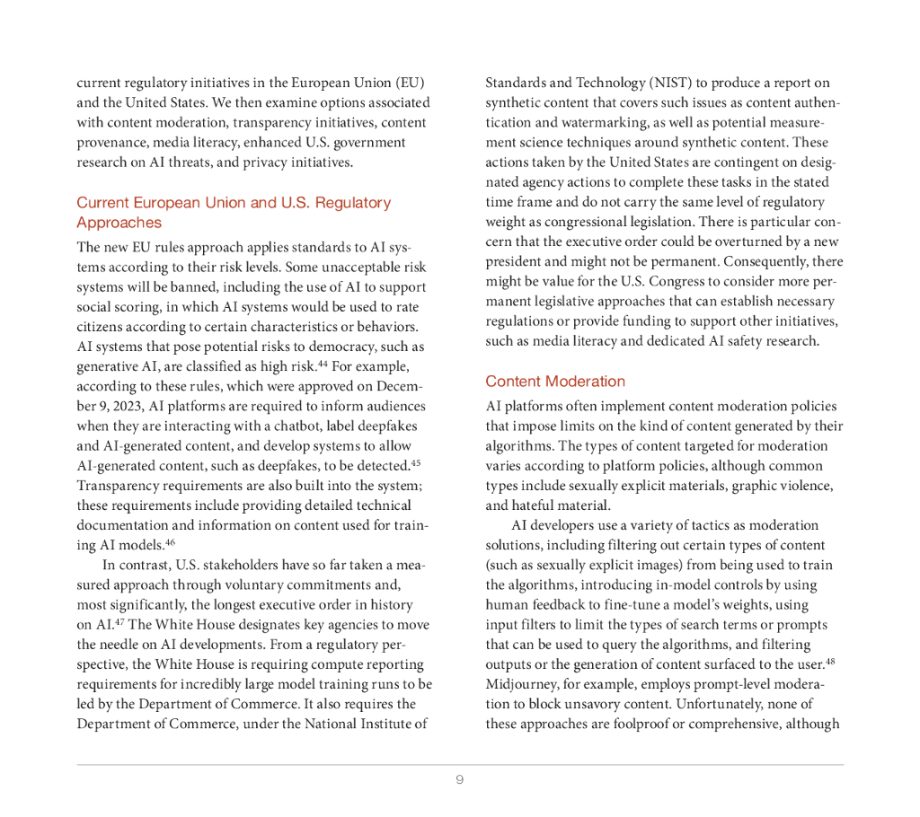 Rand兰德：2024年生成人工智能对信息完整性的威胁和潜在的政策对策报告（英文版）_第9页