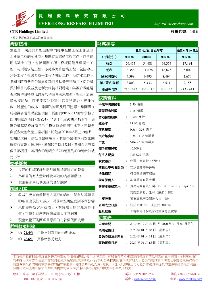 长雄证券：北控城市资源（03718）港股公司研究报告-新股研究：CTRHoldingsLimited