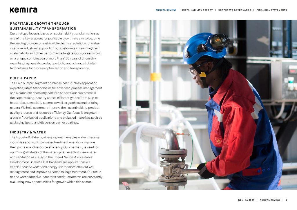 Kemira 2021财年年度报告（英文版）_第8页