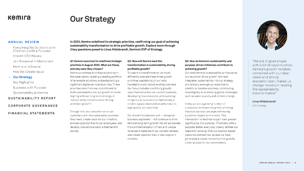 Kemira 2023财年年度报告（英文版）_第9页