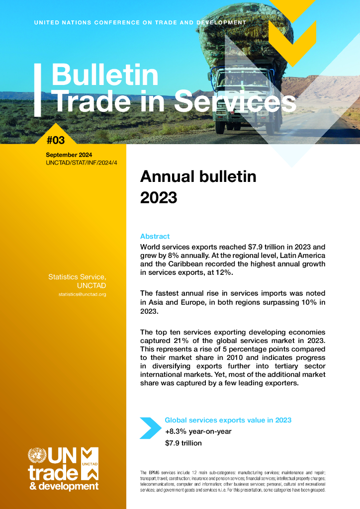 UNCTAD联合国贸易和发展会议：2023年国际服务贸易年度公报（英文版）