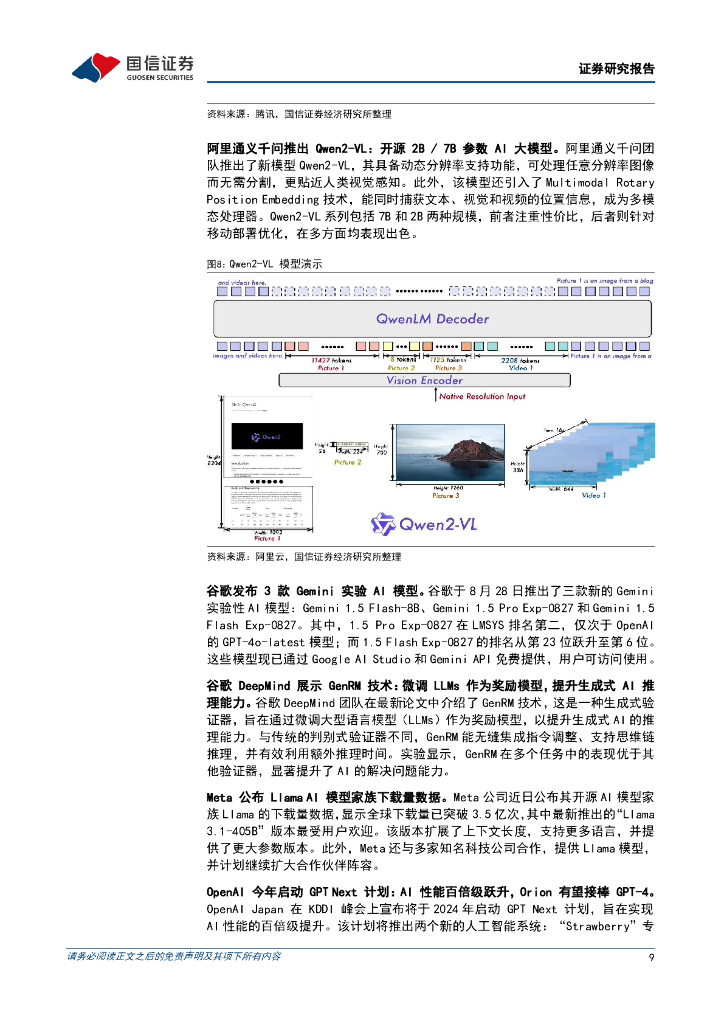 国信证券：人工智能周报（24年第36周）：多款AI独立APP上线，腾讯发布新一代大模型“混元Turbo”_第9页