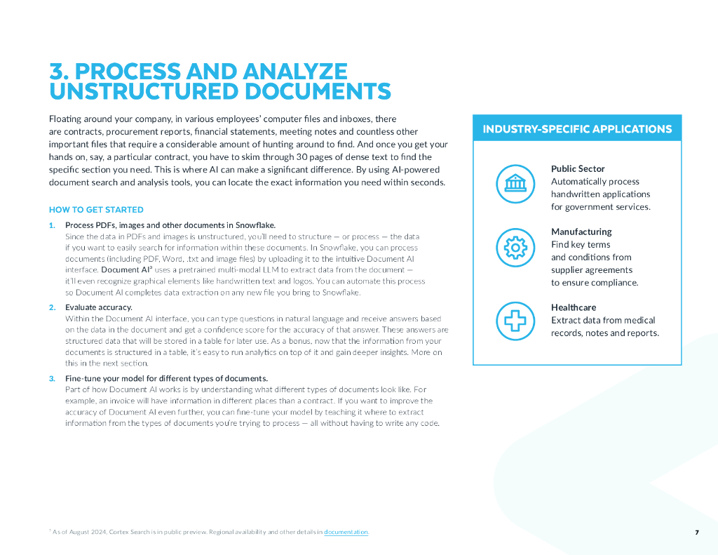 Snowflake：2024年人工智能现在可以提升业务的9种方式报告（英文版）_第7页