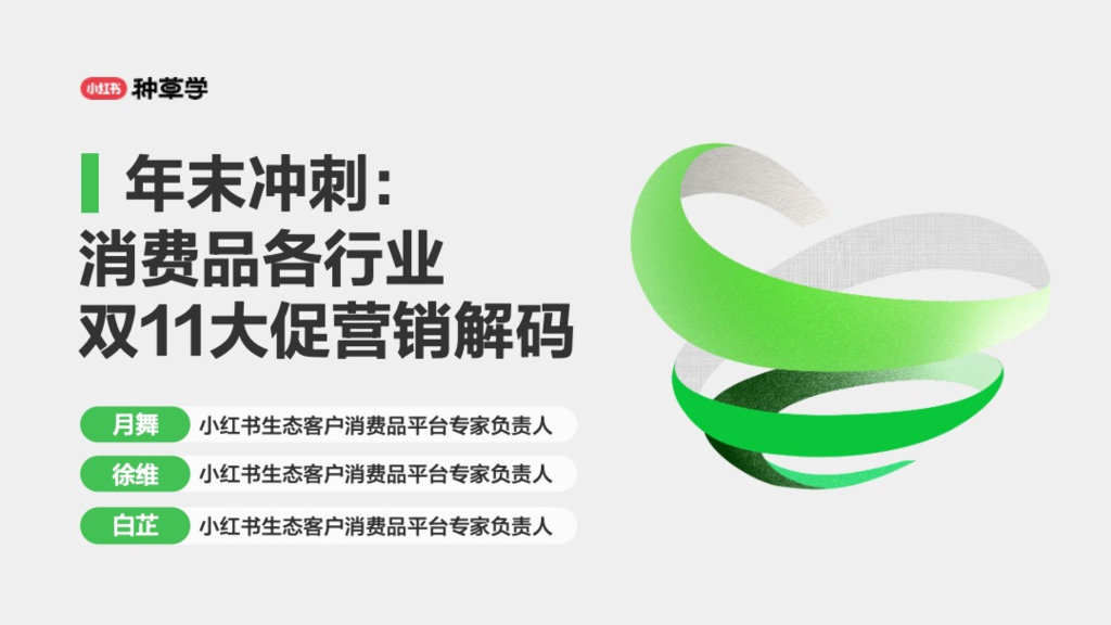 小红书种草堂：2024年末冲刺：双11消费品各行业双11大促营销解码报告