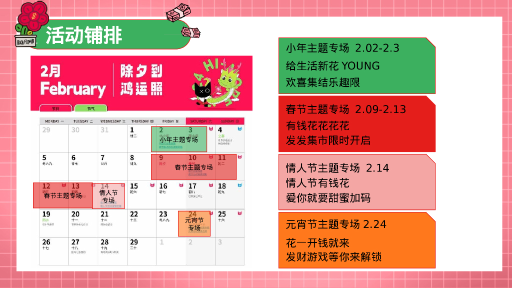 有龙则灵 有钱则花小年 新年 情人节 元宵主题活动策划案_第9页