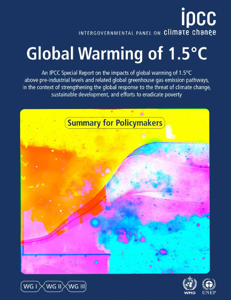 IPCC：2019年全球变暖1.5℃报告（英文版）