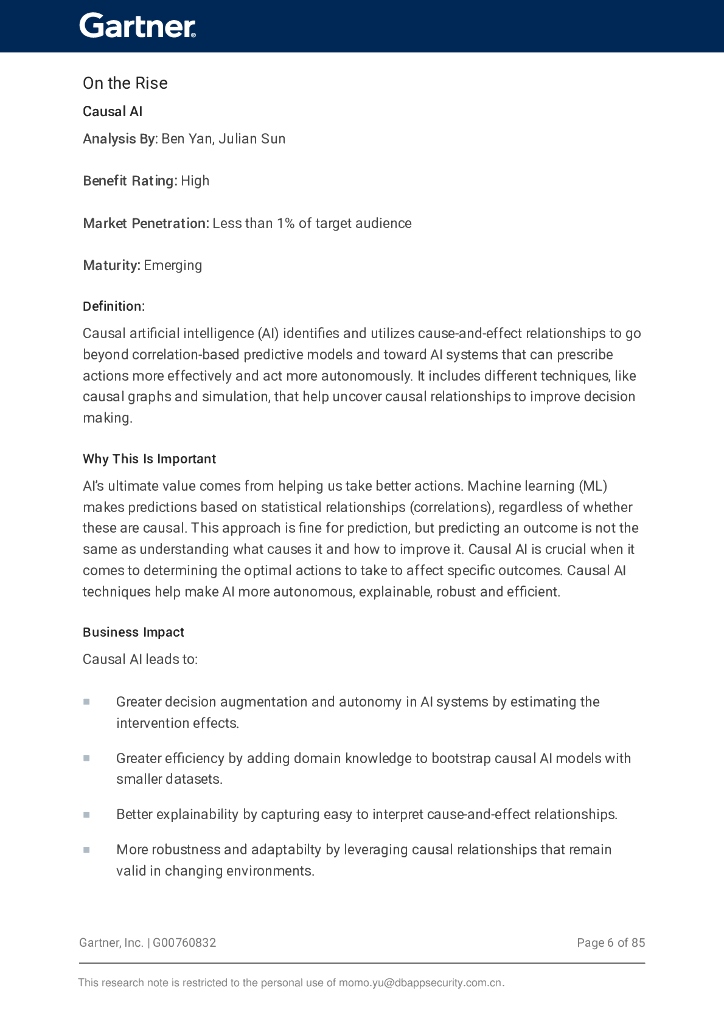 Gartner：2023年中国数据、分析和人工智能的炒作周期报告（英文版）_第6页