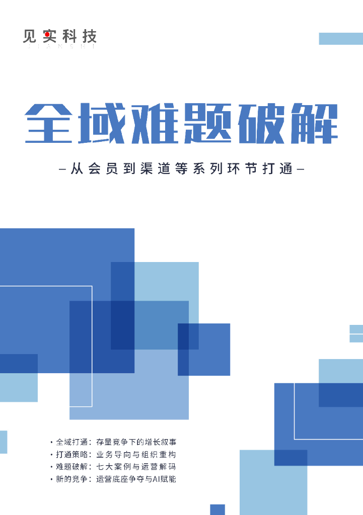 见实科技：2024年全域难题破解：从会员到渠道等系列环节打通白皮书