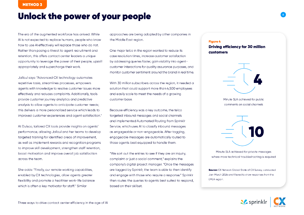 Sprinklr：2024年人工智能时代提高联络中心效率的三种方法报告（英文版）_第6页