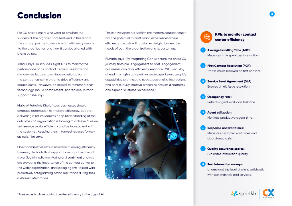Sprinklr：2024年人工智能时代提高联络中心效率的三种方法报告（英文版）_第8页