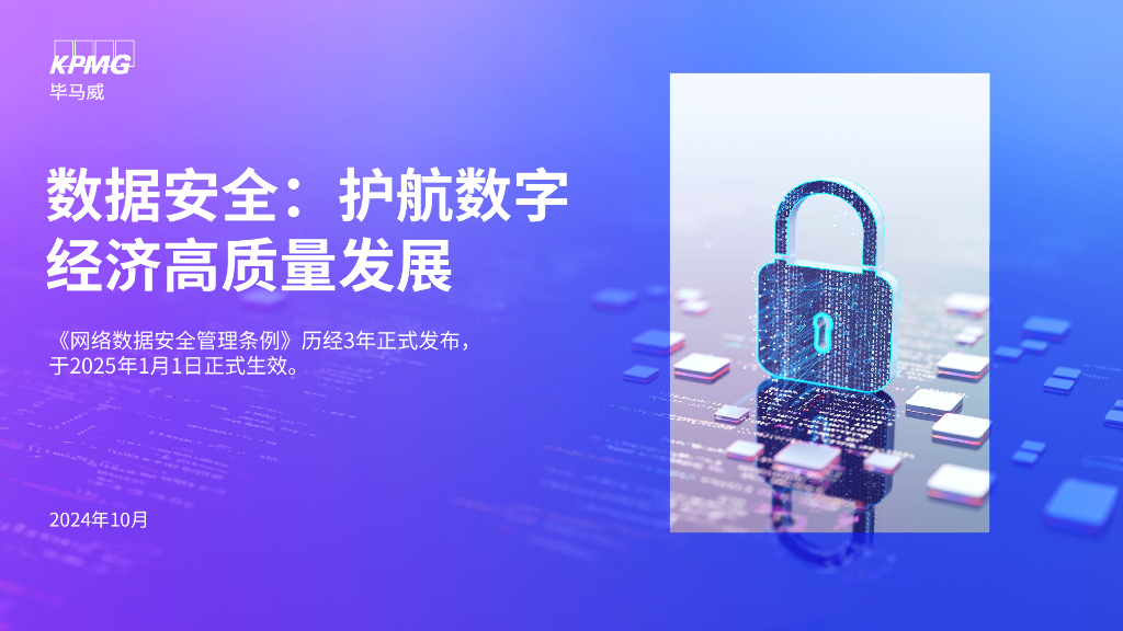 毕马威：2024年数据安全：护航数字经济高质量发展报告