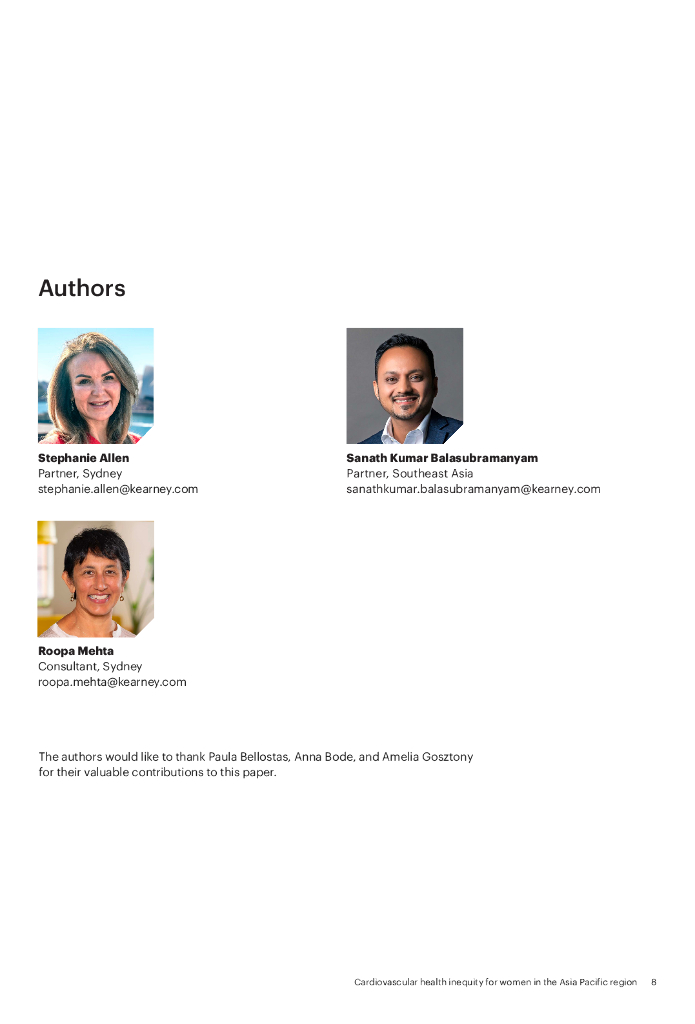 科尔尼：2024年亚太地区女性心血管健康水平差距研究报告（英文版）_第9页