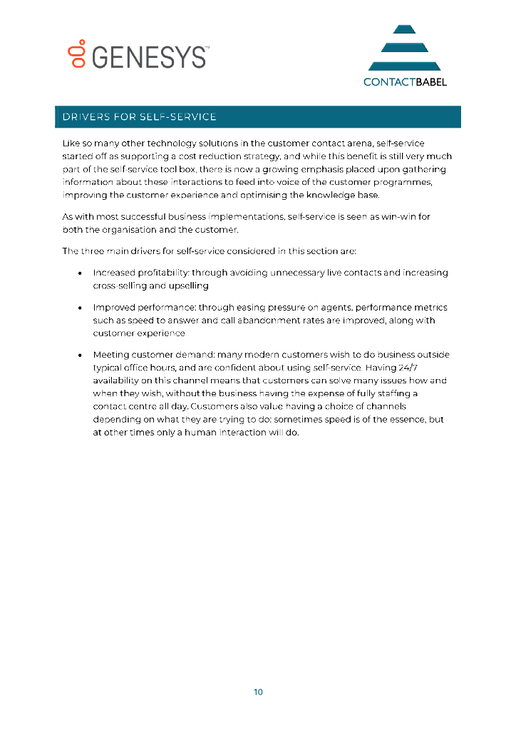 GENESYS：2024年联系Babel：人工智能自助服务核心圈指南报告（英文版）_第10页