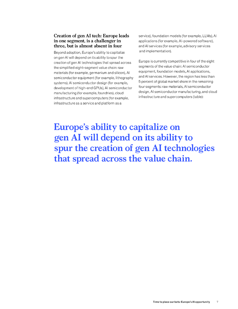 麦肯锡：2024年是时候下注了：欧洲的人工智能机会报告（英文版）_第7页