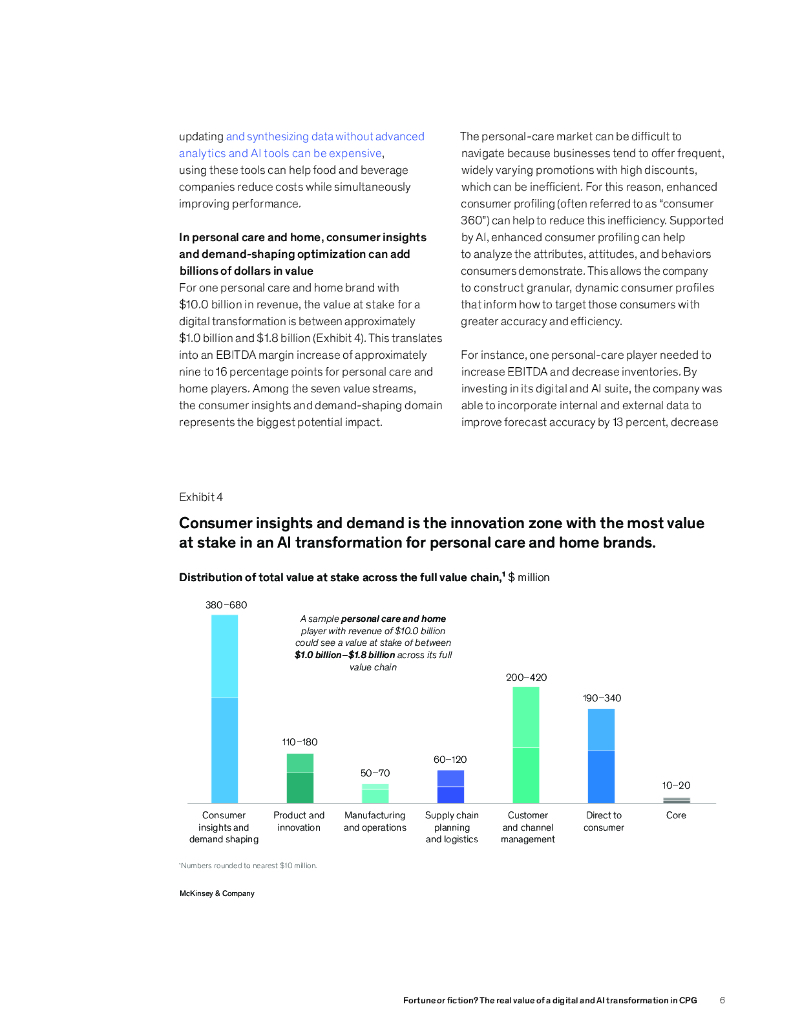 麦肯锡：2024年财富还是虚构？CPG数字化和人工智能转型的真正价值报告（英文版）_第6页