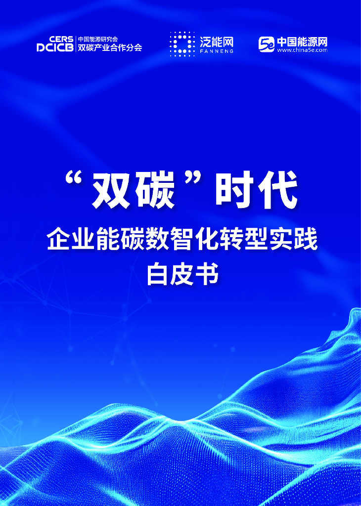 泛能网：2024年“双碳”时代企业能碳数智化转型实践白皮书