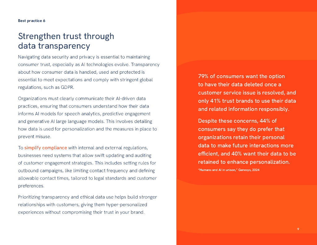 GENESYS：2024年利用人工智能建立客户忠诚度的七个最佳实践报告（英文版）_第9页