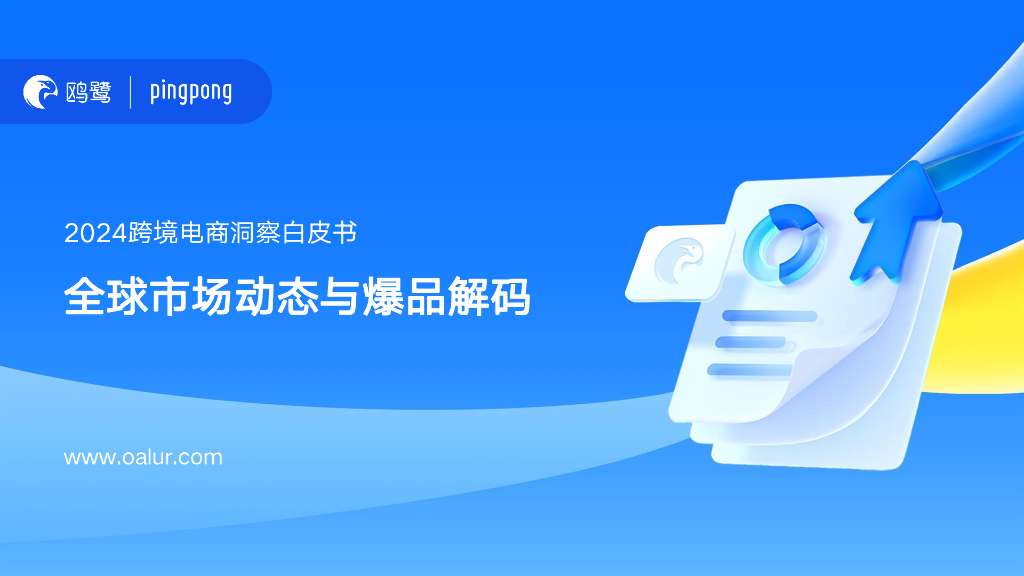 鸥鹭：2024年跨境电商洞察白皮书-全球市场动态与爆品解码