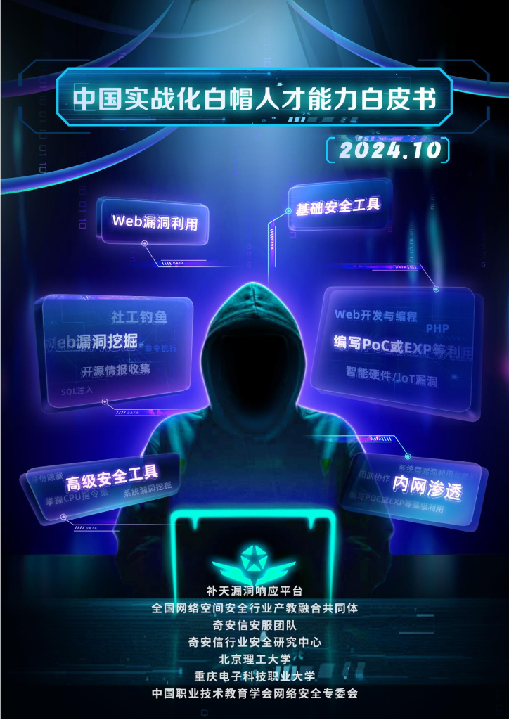 奇安信：2024年中国实战化白帽人才能力白皮书