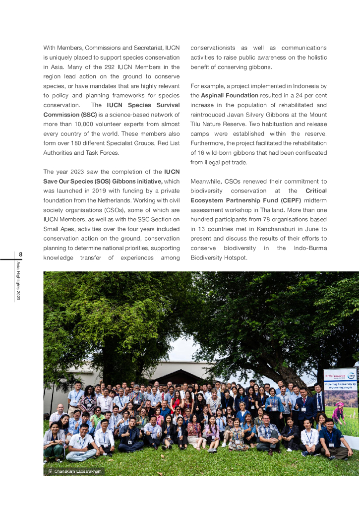 世界自然保护联盟IUCN：2023年年度报告-亚洲亮点（英文版）_第10页