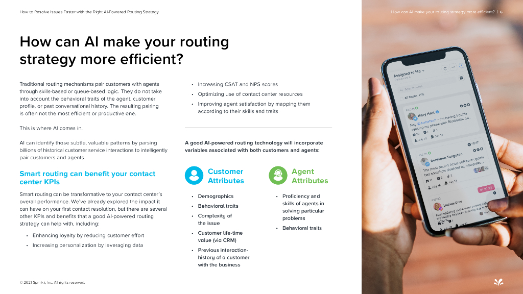 Sprinklr：2021年如何使用正确的人工智能驱动的路由策略更快地解决问题报告（英文版）_第6页