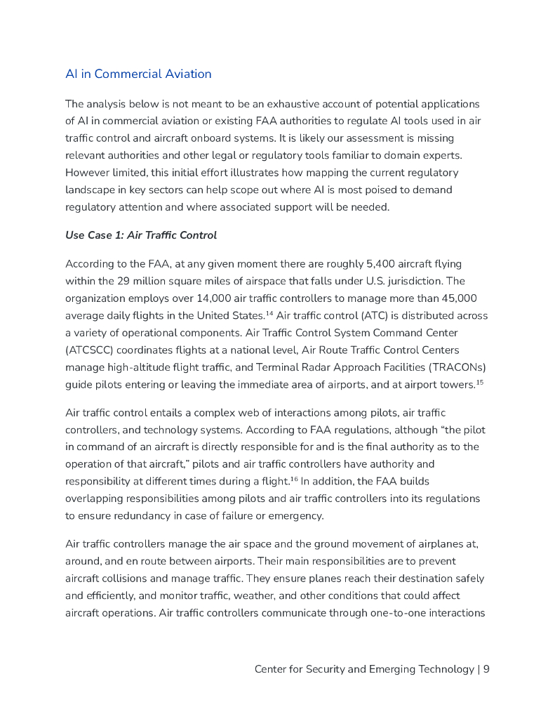 CSET：2024年与现有当局一起治理人工智能-商业航空案例研究报告（英文版）_第10页