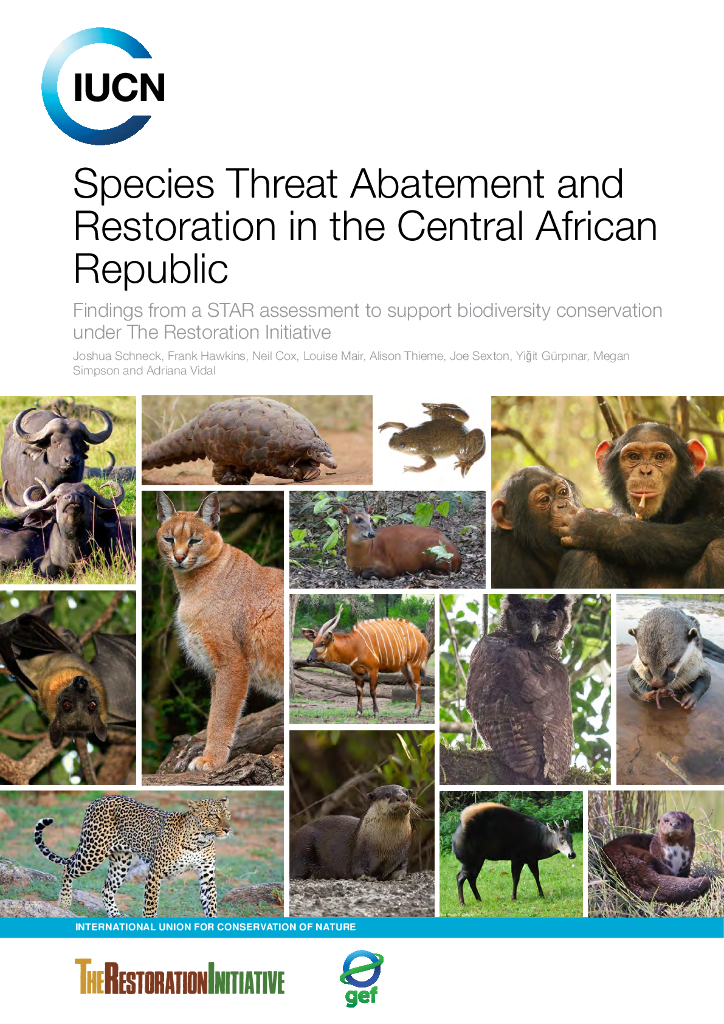 世界自然保护联盟IUCN：2024年中非共和国的物种威胁消除和恢复报告（英文版）