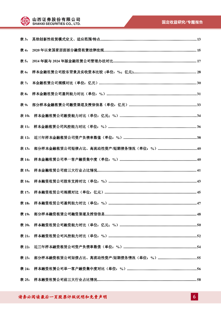 山西证券：信用策略系列报告四：一文读懂融资租赁债_第6页
