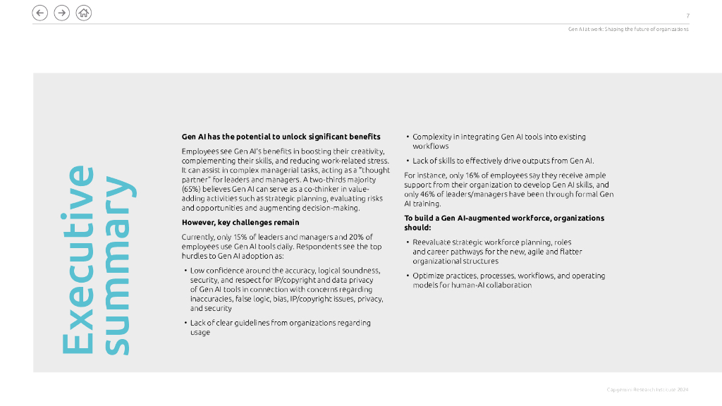 凯捷Capgemini：2024年工作中的人工智能：塑造组织的未来报告（英文版）_第7页