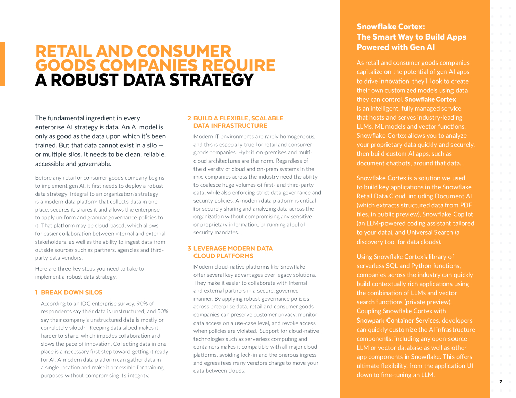 Snowflake：2024年零售和消费品领域的生成式人工智能报告：需要了解的4件事（英文版）_第7页