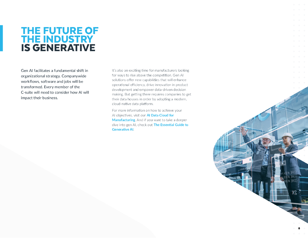 Snowflake：2024年生成式人工智能在制造业中的应用：你需要了解的四件事报告（英文版）_第8页